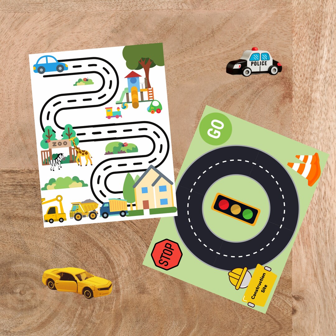 On the Road Printable Playmat - Etsy