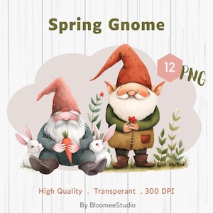 Spring Gnomes,Garden Gnome,Watercolor Gnome, farm clipart,Gnome Clipart, Cute Gnome,Spring Gnomes Clipart,Nursery Art, Cute Gnome,Gnome png