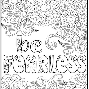 24-print Motivational Coloring Book - Etsy