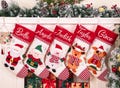 Personalized Christmas Stocking: 3D Gingerbread, Custom Name, Hand-Sewn