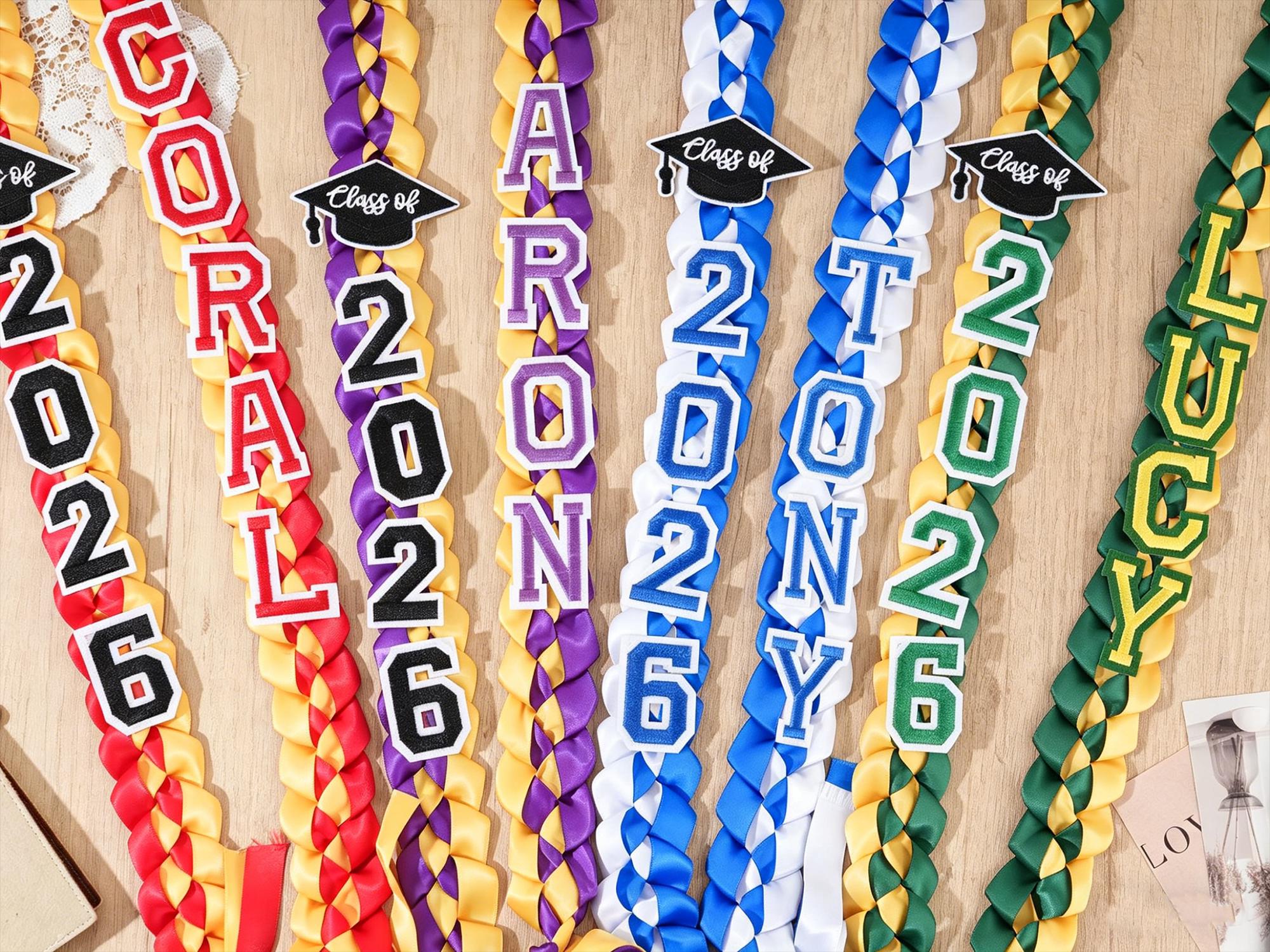 Falling Graduation Ribbon Custom 2026 Graduation Ribbon Lei: Personalized Senior Gift - Etsy