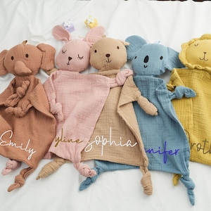 パーソナライズされた動物の掛け布団、カスタム刺繍ベビー掛け布団、モノグラム入りベビーシャワーギフト、ベビー掛け布団ブランケット、イースターギフト