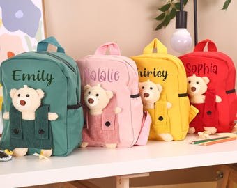 Personalized Embroidery Kids Backpack,Custom Name backpack,Children Backpack,Monogram Backpacks for Girls Boys,Children&#39;s Gift Idea