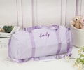 Personalized Seersucker Children's Duffle Bag: Monogrammed Travel Bag