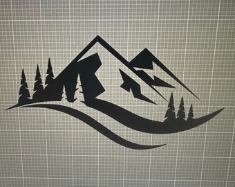 Mountain decal