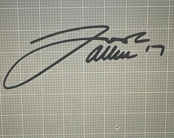 Josh Allen Autograph decal