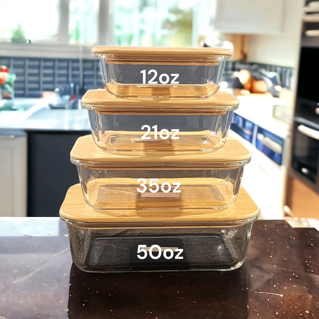 Ecofriendly Glass Tupperware Set Containers for Meal Prep, Food Storage ...
