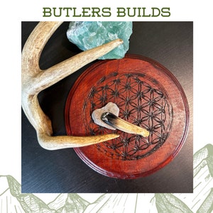 Flower of Life Sacred Geometry Wooden Wall Art or Mini Alter