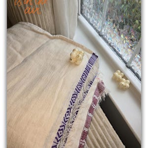 Traditional Ethiopian Gabi / Cotton Blanket (Made from 100% Cotton)