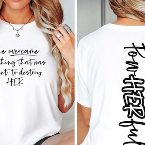 PowHERful Women&#39;s Empowerment Shirt: Positive Affirmation Tee