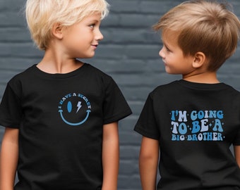 I’m Going to Be a Big Brother Shirt, Pregnancy Announcement Tee,  Sibling Reveal Shirt, Gift for Brother, Secret Big Brother T-Shirt