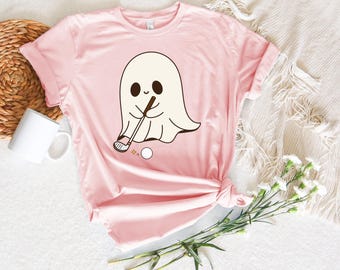 Funny Ghost Golf Shirt: Spooky Halloween Golfer Tee - Etsy