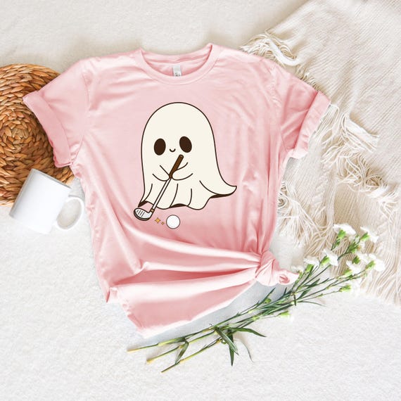 Funny Ghost Golf Shirt: Spooky Halloween Golfer Tee - Etsy