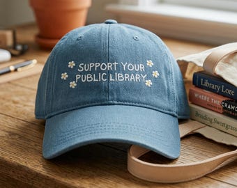 Cadeaux de bibliothécaire pour maman, cadeau amateur de livres, chapeau brodé pour femme, cadeaux de lecteur de livres, chapeau d'anniversaire, accessoires de bibliothèque pour les amoureux des livres, chapeaux