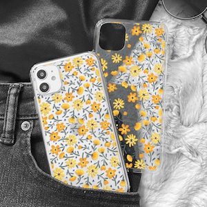 Yellow flowers case for Redmi Note 12 pro 11S 13T 10S, K70 10 2022, floral phone cover for Xiaomi Poco X6 X5 12T 12 11 13
