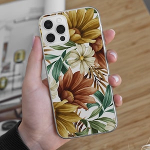 Autumn flower case for Nothing phone 3a 2a plus, Sony Xperia 10 IV VI 1, Nokia X20 X30 G60 C20, Motorola Edge 50 Pro Moto G31 G5 X50 Ultra