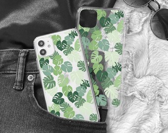 Monstera case for Google Pixel 6a 8a 7a 7 pro 8 6 5, plant phone cover for Oneplus Nord 3 2T 11 10T 10 pro 9 8 7 12 12R
