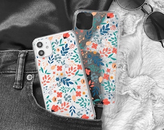 Plant case for Google 7a 8a 6a 7 6 8 pro, vintage flowers phone case for OnePlus 12 11 10T 10 9 8 Nord 2 3 CE N10