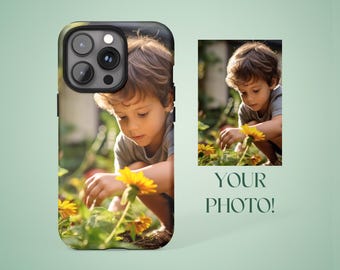 Custom iPhone case: tough phone cover with your own photo - MagSafe option