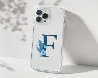 Monogram case for iPhone 13 pro 15 plus 14 12 11, personalised initials phone cover for Apple iPhone Xr SE 2022 X 8 plus 7 6s