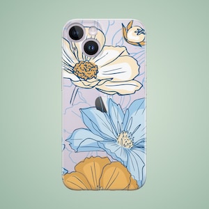 Flowers case for Oppo A52 A54s A79 Reno 11F 5 8 lite Find X5 pro, elegant daisy phone cover for Google Pixel 8a 8 7a 7 6a 6 5