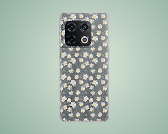 Flowers case for Google Pixel 6a 8a 7a 7 8 6 5, cute daisy phone cover for Oneplus Nord 3 2T 11 10T 10 9 pro 8 7 12 12R