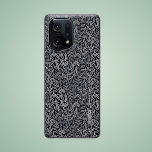 Plant case for Redmi Note 13 pro plus 12R 11 10S 10 9, white leaves phone cover for Xiaomi Poco X6 pro X5 X3 Mi 11 lite 10T 12 pro