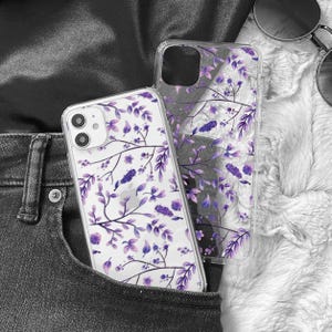 Purple flowers case for Honor 10 20 200 pro 50 70, Magic 4 pro 5 6 lite, floral wildflowers plant phone cover for Honor View 10 X6A X7 6C 6X