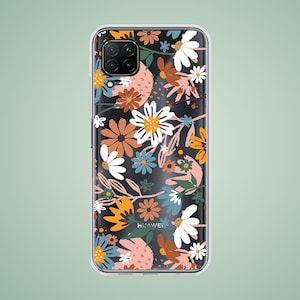 Flower case for Honor View 10 X6A X7 6C 6X, Magic 4 pro 5 6 lite 7, vintage plant phone cover for Honor 10 20 200 50 70