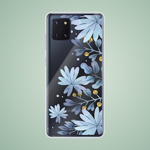 Flower case for Honor Magic 4 pro 5 6 lite, blue christmas plant phone cover for Honor 10 20 200 50 70, View 10 X6A X7 6C 6X