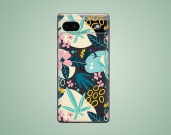 Tropical case for Google Pixel 8 8a 7 7a 7 pro 6 6a 4a XL, plant phone cover for Oneplus 12R 12 10T 11 9 8 Nord 2T CE 3 lite