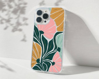 Flowers case for Google Pixel 6a 7a 8a 8 pro 7 6 5, vintage plant phone cover for OnePlus 12R 11 10T 10 9 pro 8 7T Nord CE 3