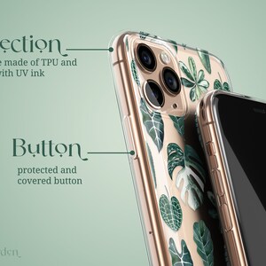 CASE FEATURES
- Protection: clear case made of TPU and printed with UV ink.
- Buttons: protected and covered button.