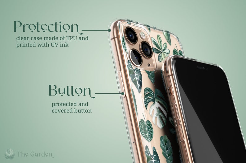 CASE FEATURES
- Protection: clear case made of TPU and printed with UV ink.
- Buttons: protected and covered button.