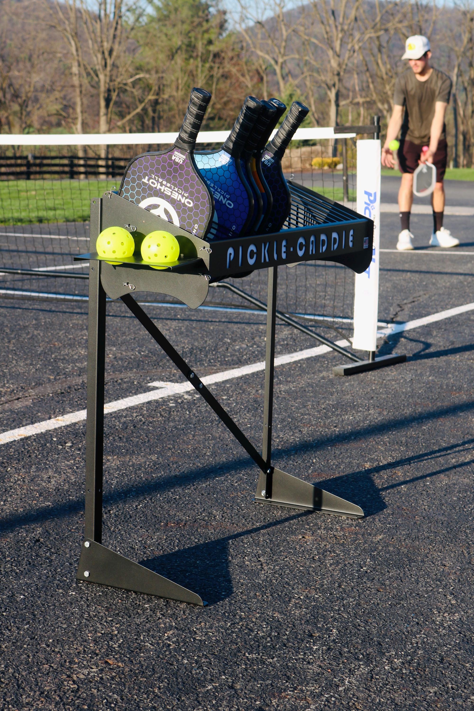 Pickleball Racket Storage Pickleball Rack Rotator Next up Pickle-caddie Dream-co Paddle and Ball ...