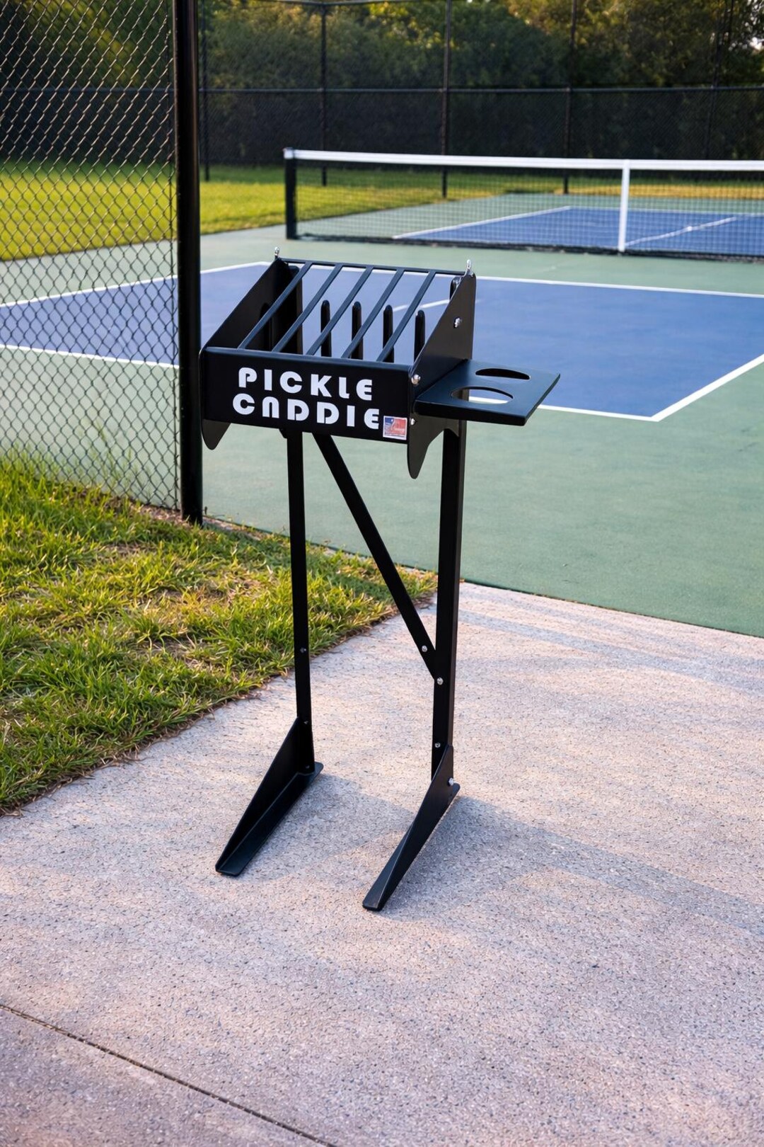 Pickleball Racket Storage Pickleball Paddle and Ball Holder: Portable Storage Rack for 8 Paddles ...