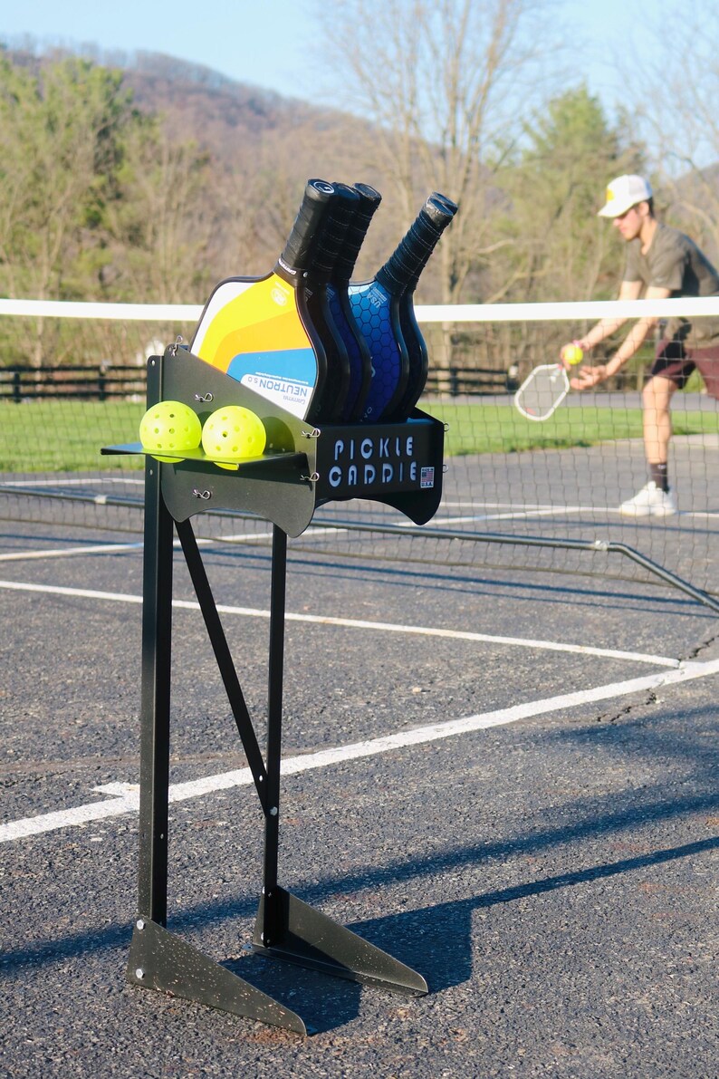 Pickleball Racket Storage Pickleball Paddle and Ball Holder: Portable Storage Rack for 8 Paddles ...