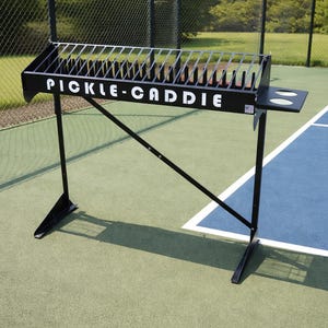 Pickleball Rack rotator next up  Pickle-Caddie Dream-Co Paddle and Ball Holder Stand- Portable Storage Organizer Hanger paddles and balls