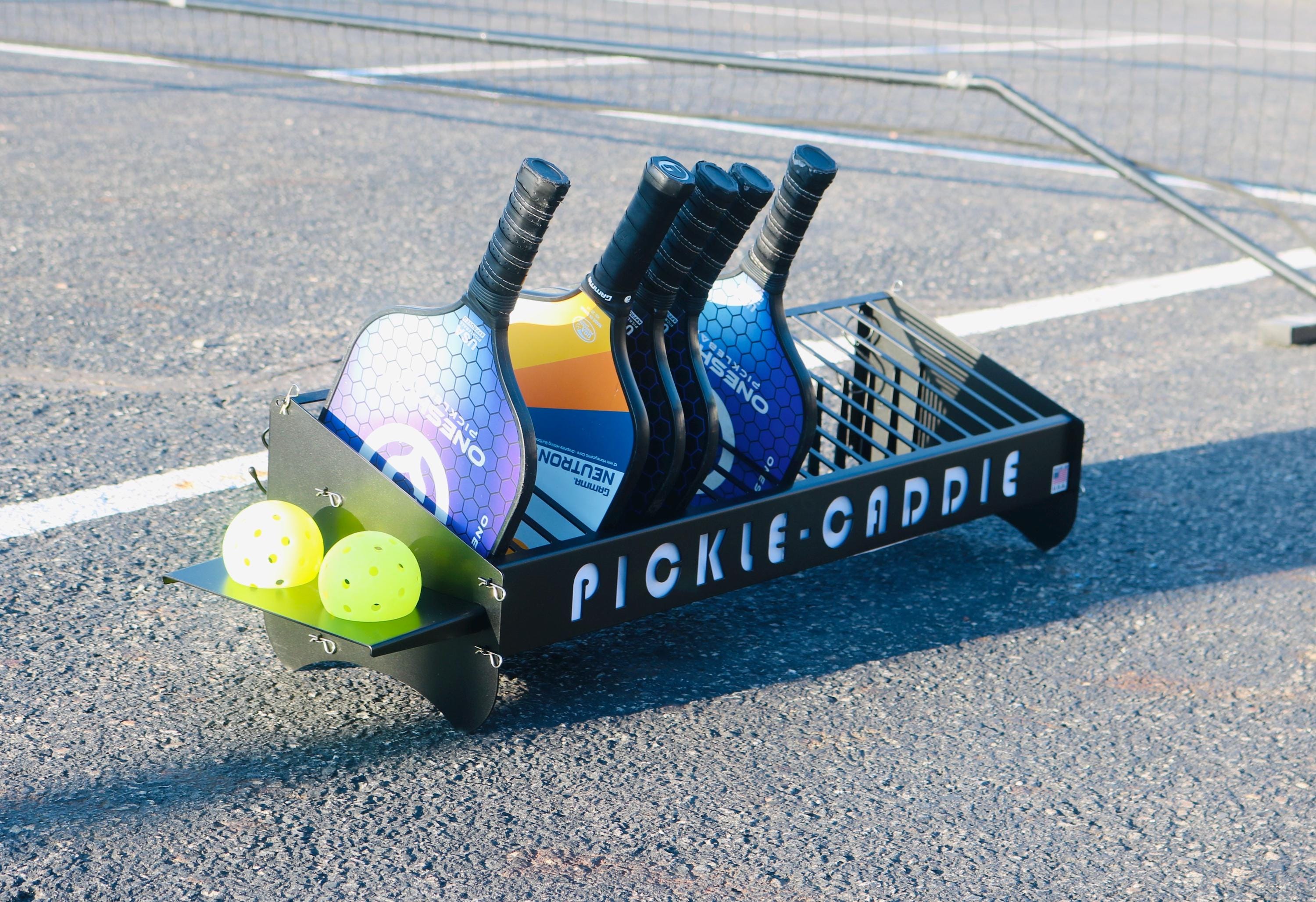 Pickleball Racket Storage Pickleball Rack Rotator Next up Pickle-caddie Dream-co Paddle and Ball ...