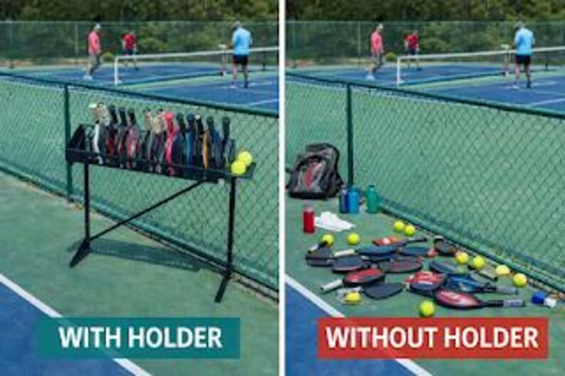 Pickleball Racket Storage Pickleball Rack Rotator Next up Pickle-caddie Dream-co Paddle and Ball ...