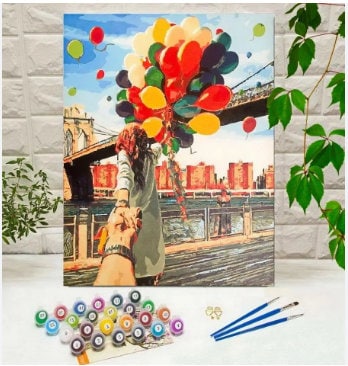 Girl Nude Adult Colouring Paint by Numbers Kit FRAMED , Modern Painting
