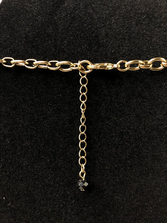 Rhinestone Dangle Fringe Necklace - image 5