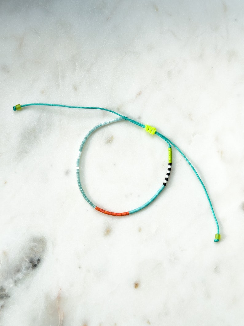 Miyuki beaded bracelet, everyday minimal bracelet, colorful bracelet, unique bracelets,Adjustable bracelet, elegant bracelet,dainty bracelet zdjęcie 1