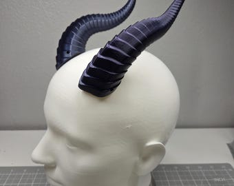 Dragon Horns – 3D Printed - Lightweight Fantasy Costume Prop for Cosplay, DnD, LARP – Choose Size & Color – Mounting Not Included
