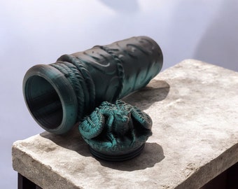 Dragon Dice Vial 3D Printed Design By Kekreations Art 3D