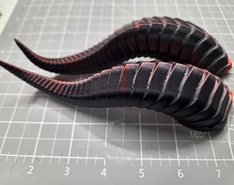 Dragon Horns -DEFECTS- 3D Printed - Lightweight Fantasy Costume Prop for Cosplay, DnD, LARP – Choose Size & Color – Mounting Not Included
