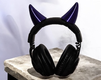 Devil Horns – 3D Printed - for Cosplay, LARP, D&D, and Fantasy Costumes - Mounting Not Included