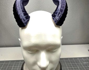 Dragon Horns - 3D Printed - with Velcro Strap Mounting – Cosplay Costume Headpiece for DnD, LARP, Fantasy Roleplay – Multiple Sizes & Colors