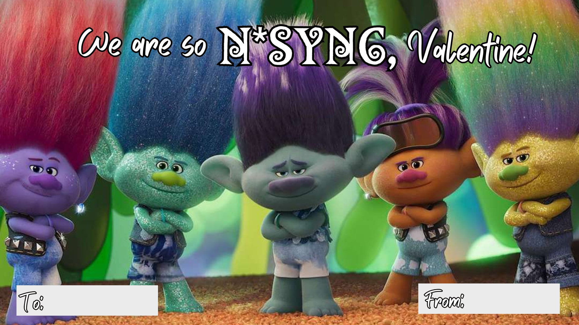 Trolls Valentine's Day Cards, Kids Classroom Valentines, Printable ...