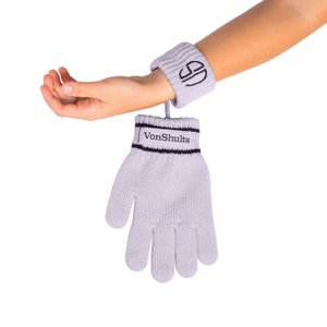 VonShults Merino Wool Winter Gloves Little Kids with Wrist Strap - Never-Lose Design with Band String- Warm Gloves Mittens 4-7 t